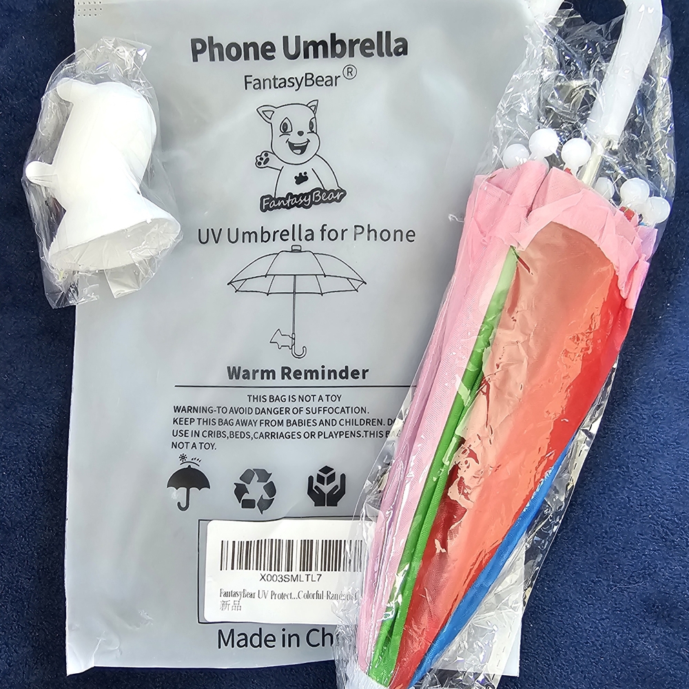 FantasyBear Phone Umbrella with Multicolor Design